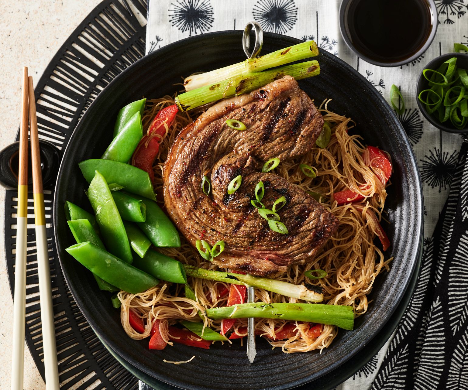 Coulotte Steak Pancit (Filipino Rice Noodles)